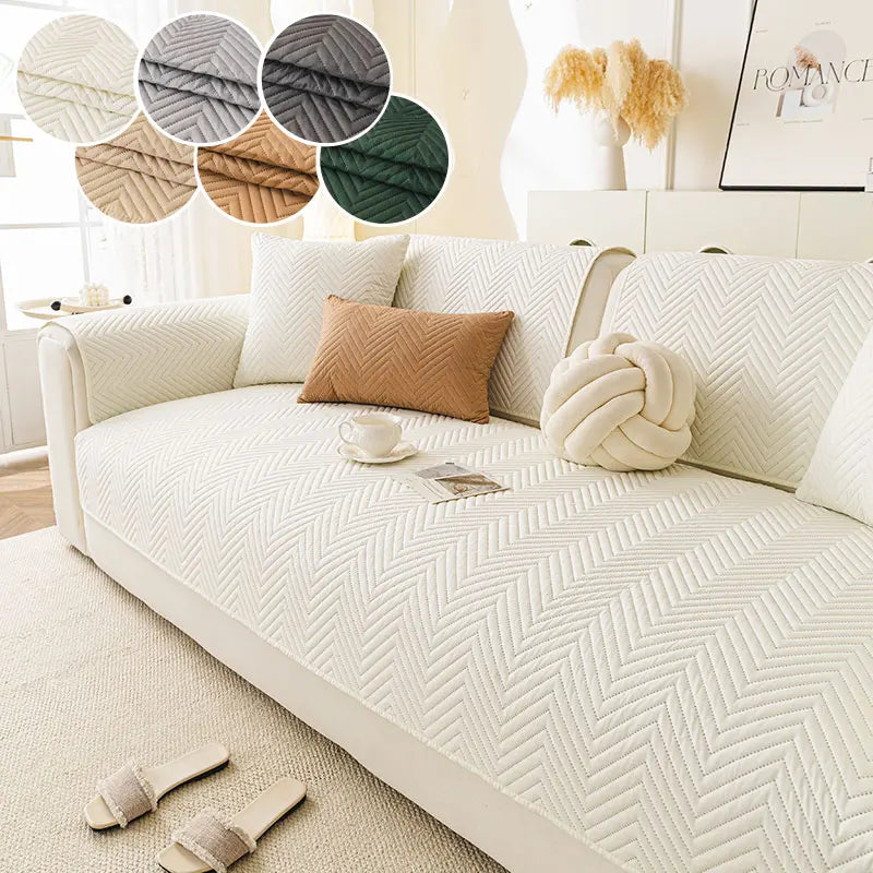 W-Shaped Sofa Cushion | All-Season Antislip Cover for Sofas