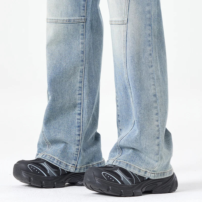 Men's Flared Boot Cut Jeans | Comfortable Vintage Casual Trousers
