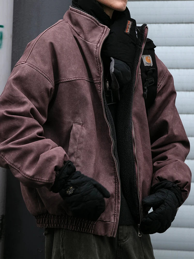 Men's Vintage Heavyweight Winter Jacket | Windproof & Warm
