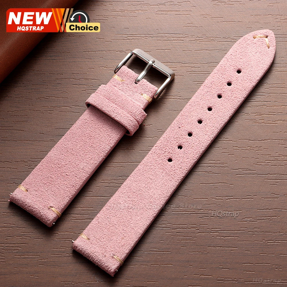 Soft Suede Watch Straps | Adjustable Quick Release Bands for Watches