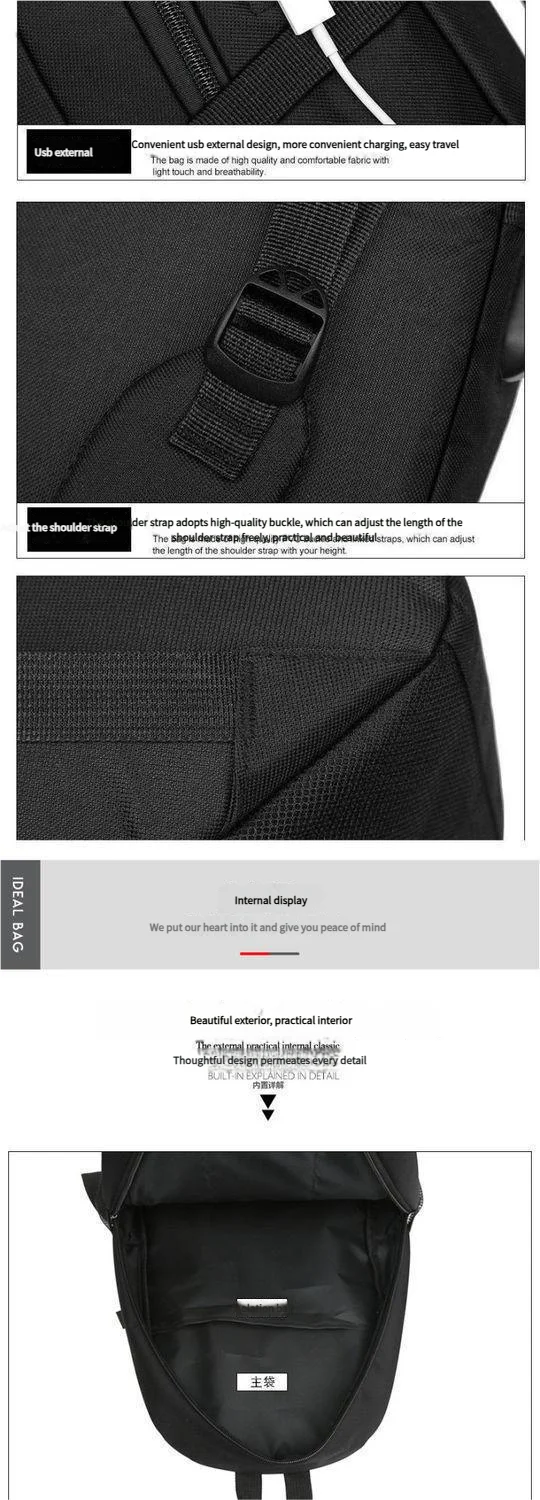 Large-Capacity Trendy Backpacks for School & Travel | Unisex