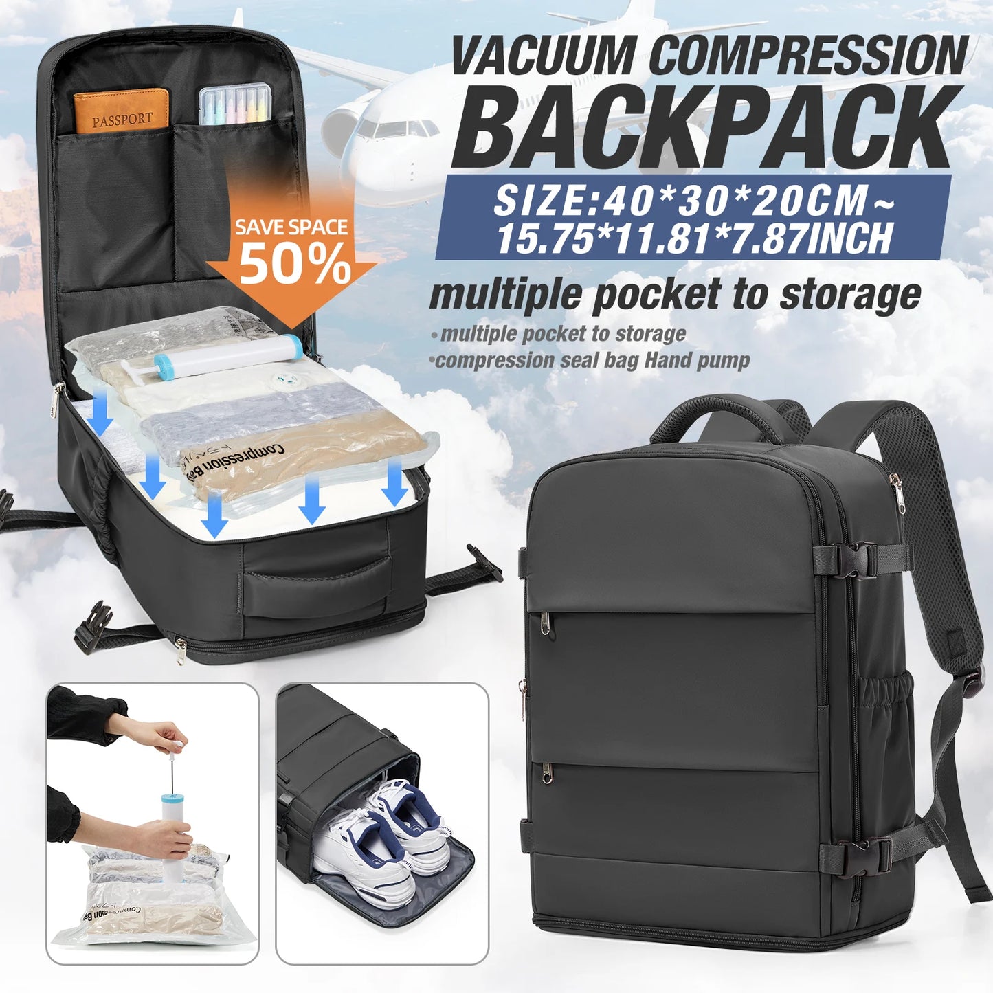 Versatile Travel Backpack | Unisex Outdoor Laptop Bag for Students