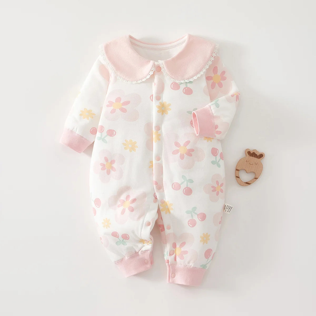 Newborn Baby Cotton Bodysuit | Adorable Warm Long-Sleeved Outfit