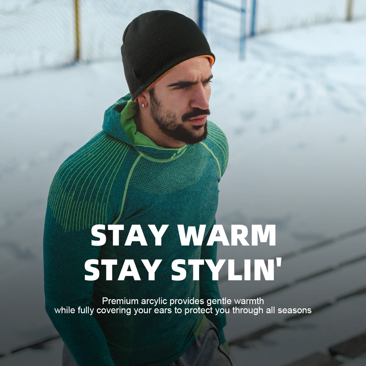 Unisex Two-Sided Fleece Hat | Warm Windproof Outdoor Sports Cap