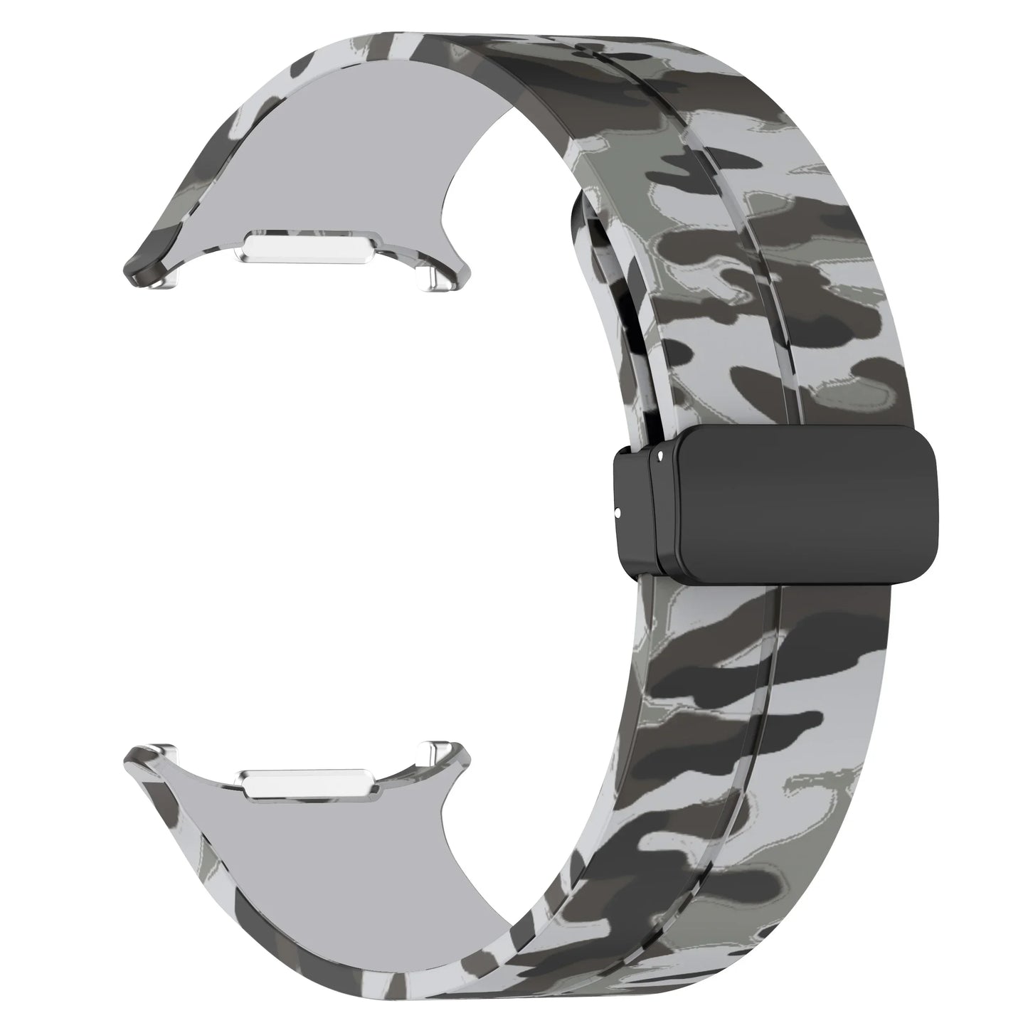 Silicone Sport Strap for 47mm Smartwatch | Magnetic Folding Clasp