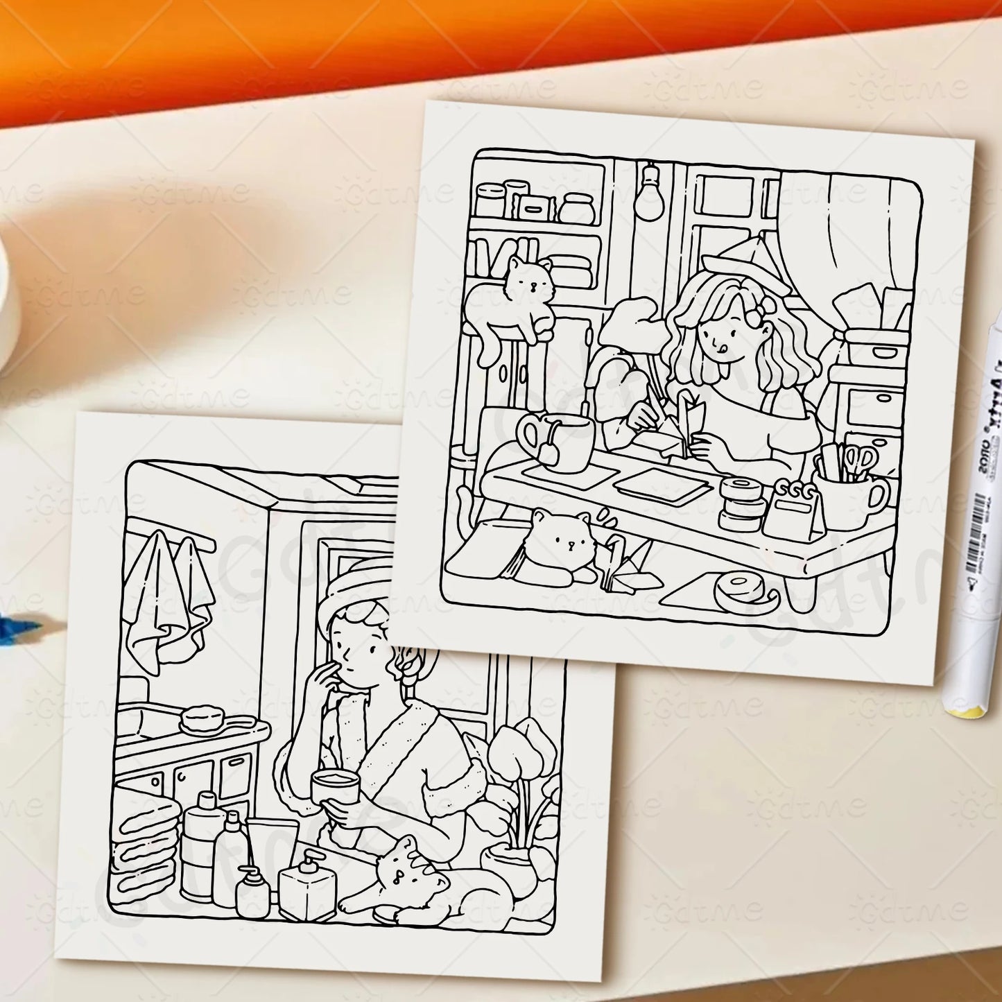 Adult Coloring Book for Relaxation | Cozy Season Designs