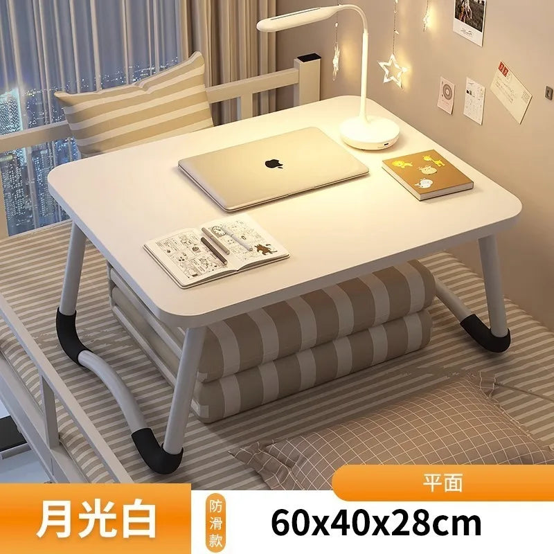 Escritorio plegable multifuncional para ordenador portátil | Mesa de estudio ideal para mesilla de noche