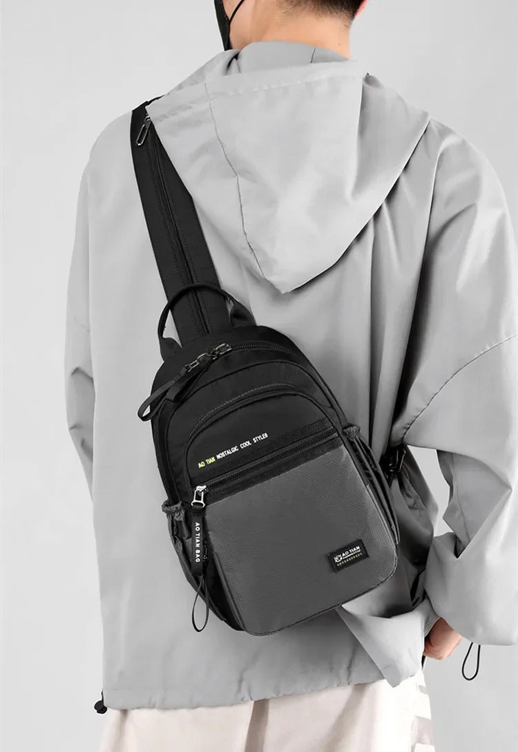 Casual Men's Multi-Functional Shoulder Bag | Perfect Travel Companion