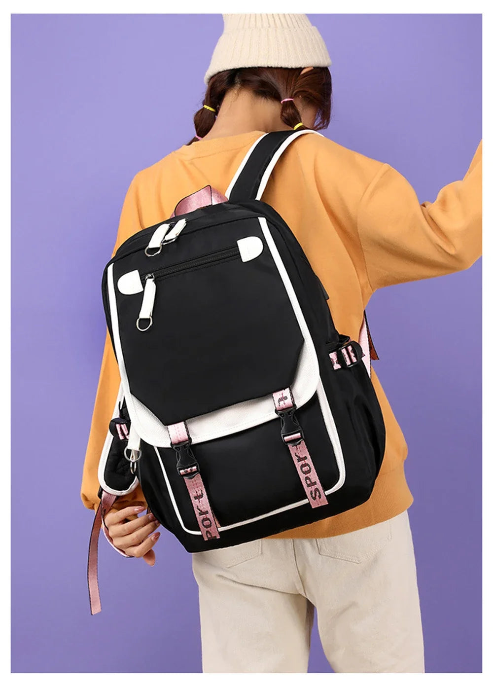 Cute Anime Cat Kawaii Backpack for Girls | Perfect Back to School Bag