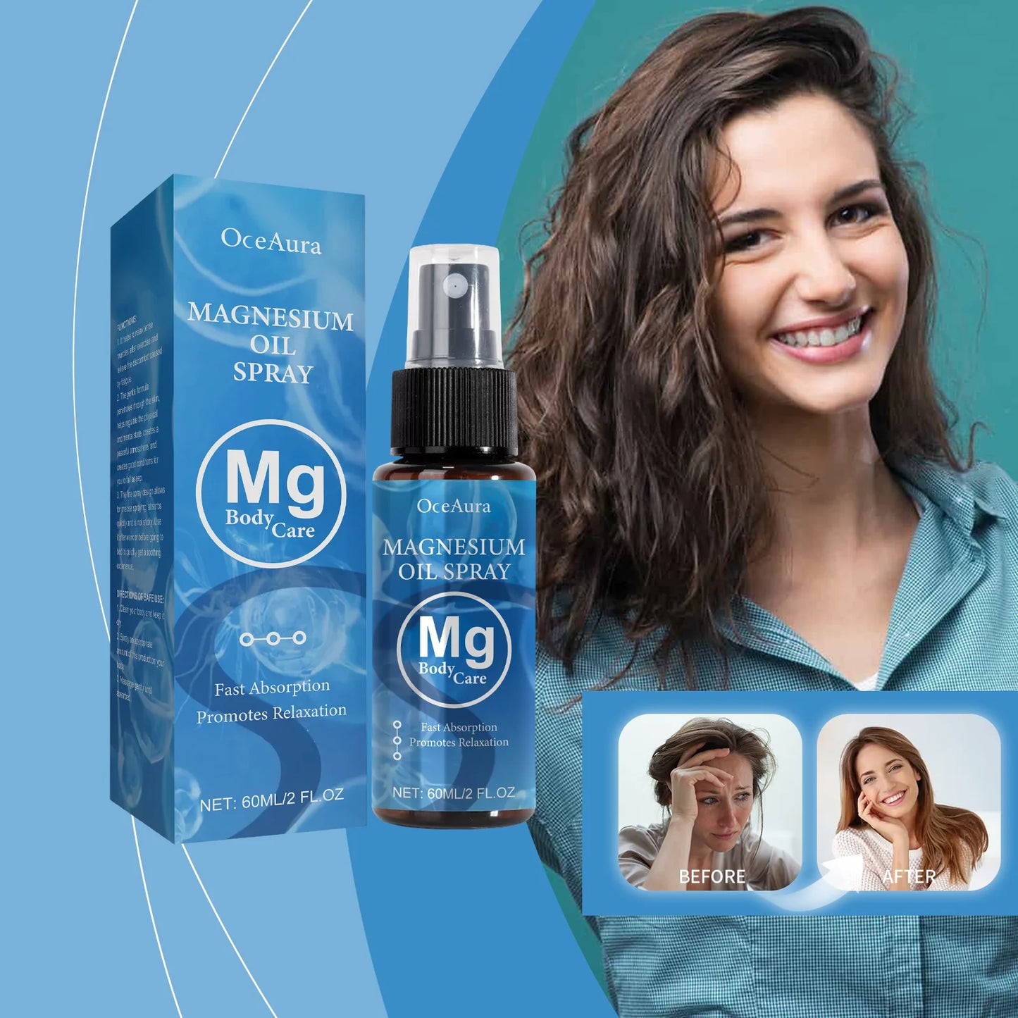 Magnesium Oil Spray for Relaxation & Muscle Relief | Better Sleep