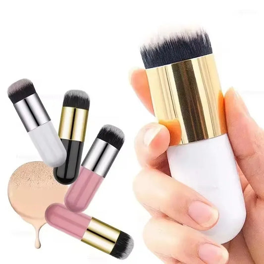 Brocha de maquillaje con base de seta gorda | Herramienta de aplicación impecable
