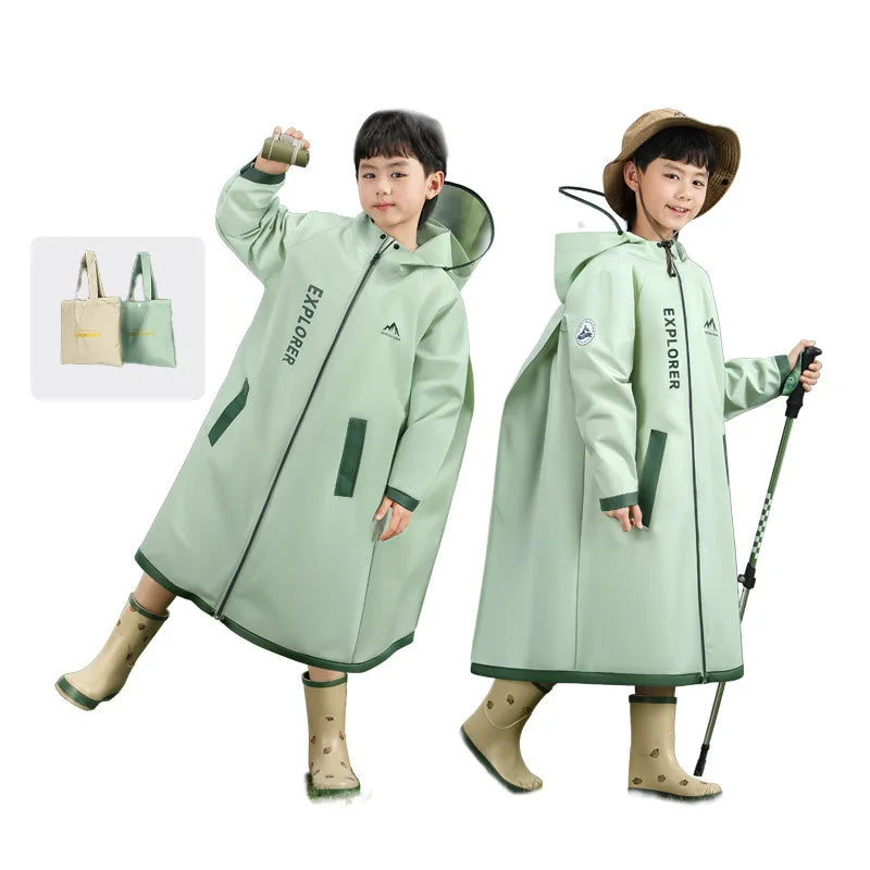Full Body Rain Protection Backpack Raincoat for Students | Waterproof Gear
