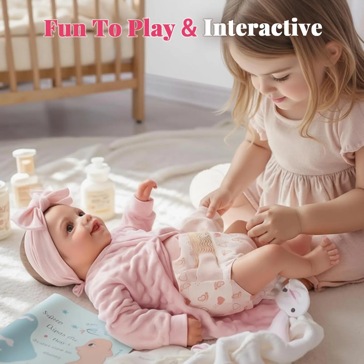 17-Inch Lifelike Baby Doll | Realistic Soft Vinyl with Accessories