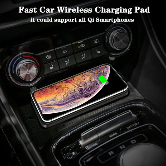 15W Fast Car Wireless Charger Pad | Non-Slip Charging Mat
