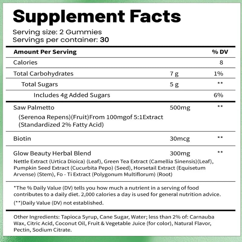 DHT Blocker Gummies for Thinning Hair | Hair Growth Supplement