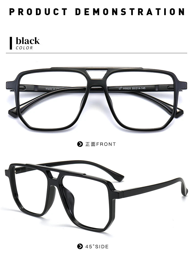 Myopia Eyeglasses with Anti Blue Light & Photochromic Lenses