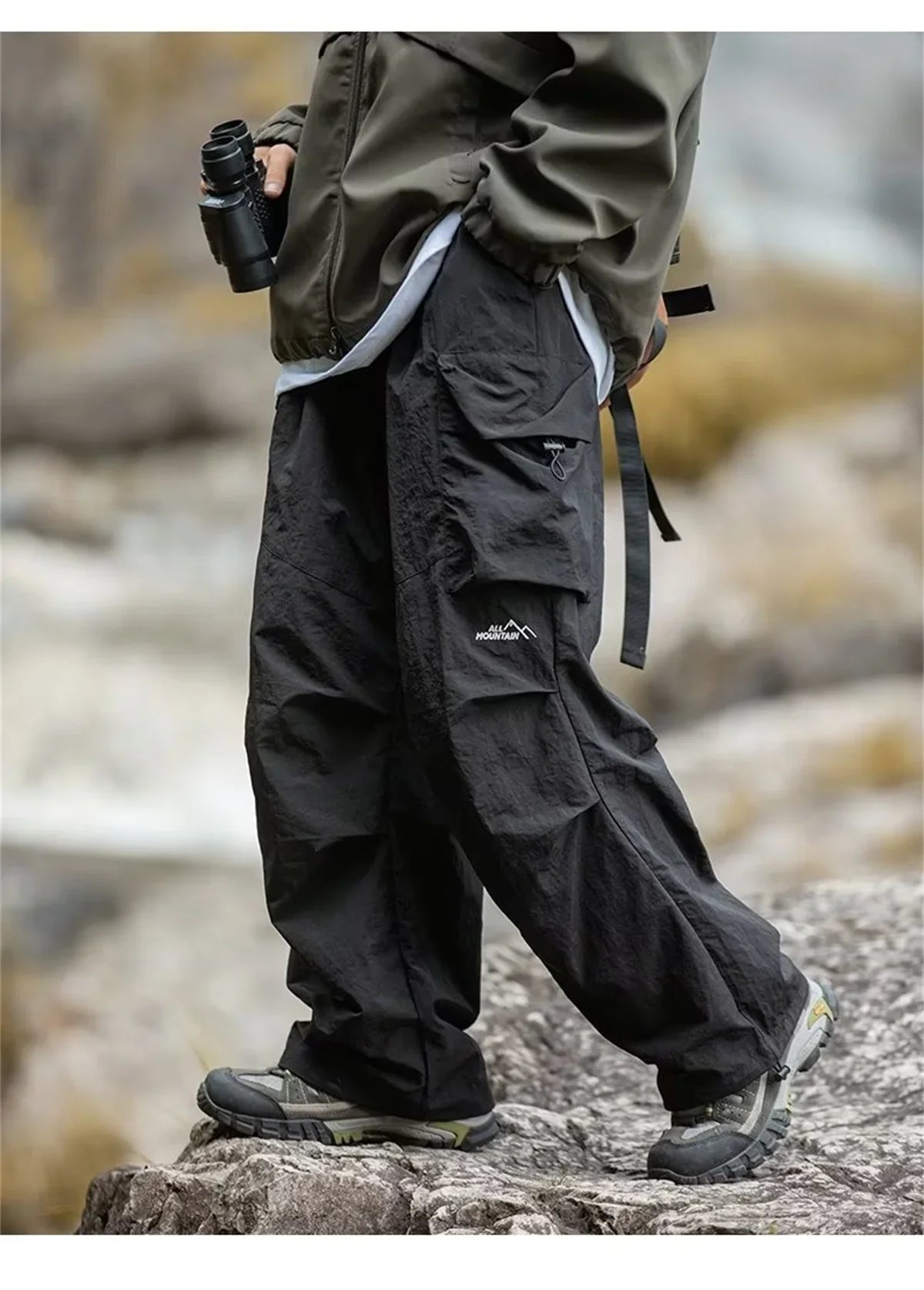 Men's Waterproof Hip Hop Cargo Pants | Stylish Casual Workwear