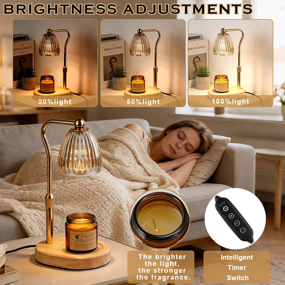 Candle Warmer Lamp with Timer | Aromatherapy Night Light