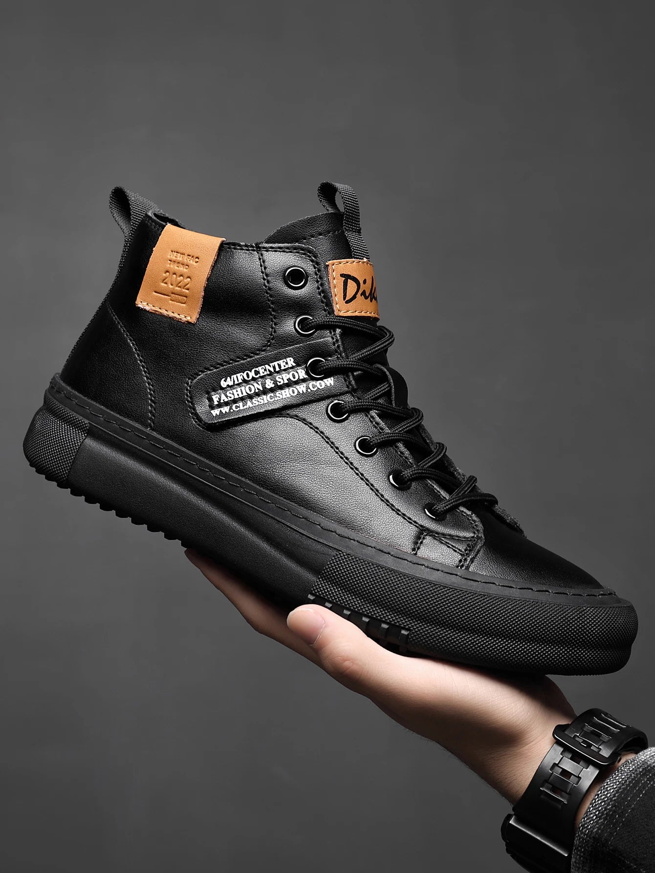 Men's High-Top Fashion Sneakers | Trendy Autumn & Winter Shoes