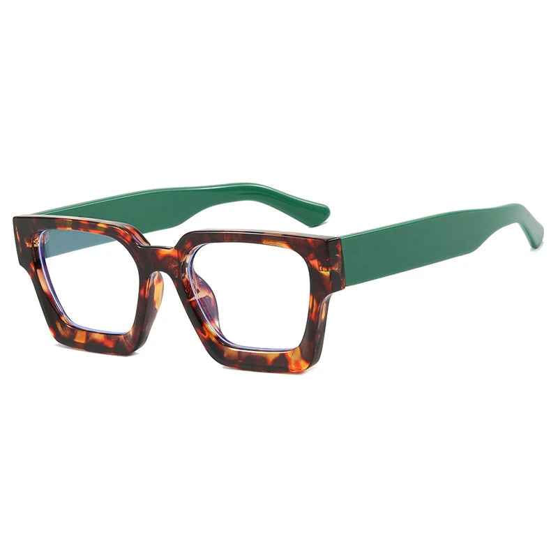 Stylish Square Concave Frame Blue Light Reading Glasses for Women