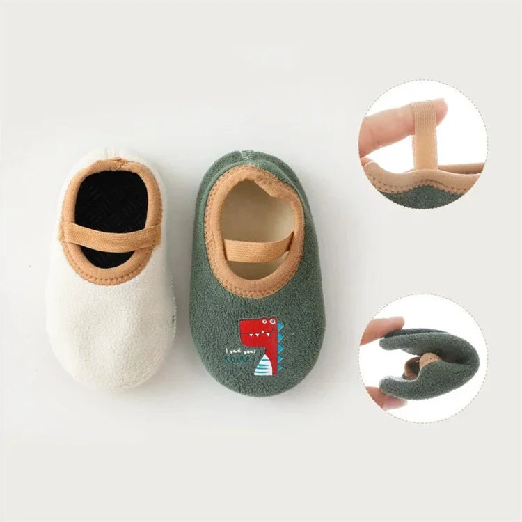 Newborn Anti-Slip Cartoon Shoes | Warm Winter Indoor Slippers