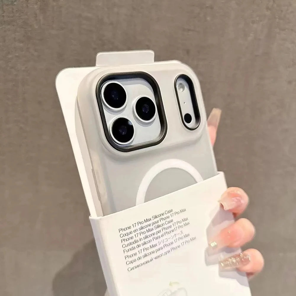 Magnetic Candy Color Wireless Charging Case for iPhone