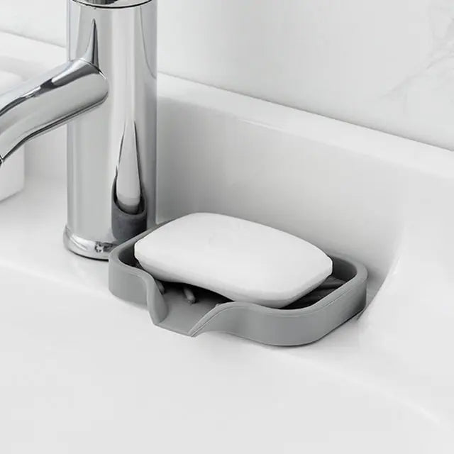 Versatile Silicone Kitchen Storage Rack Tray with Drainage Solution