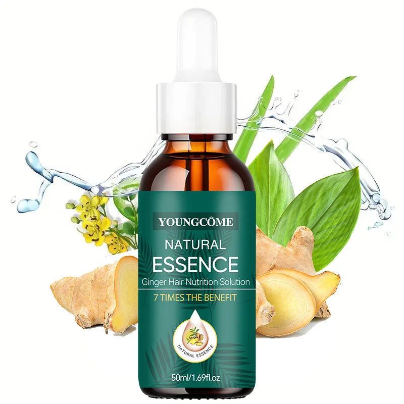 Natural Ginger Hair Care Serum | 7X Strength & Repair | Frizz-Free