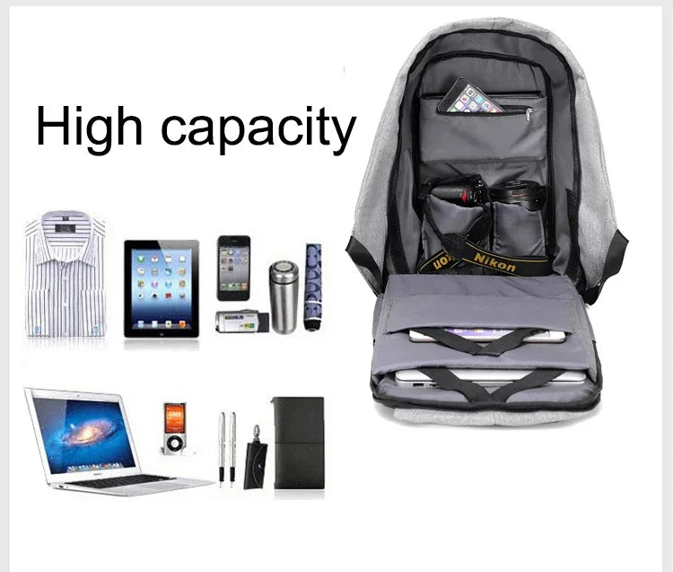 Waterproof Anti-Theft Backpack | Stylish Large Capacity Bag