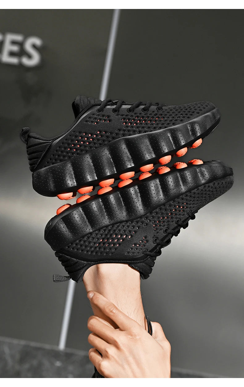 Men's Casual Thick Sole Sneakers | Breathable Summer Walking Shoes