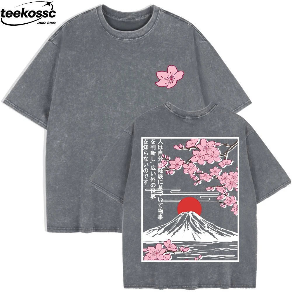 Women's Cherry Blossoms Oversized T-Shirt | Summer Cotton Top