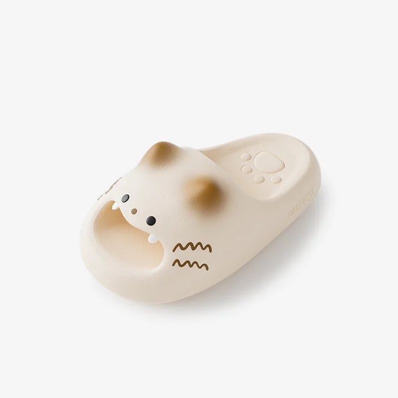 Cute Cat Paw Summer Slippers for Men and Women | Funny Cartoon Slides