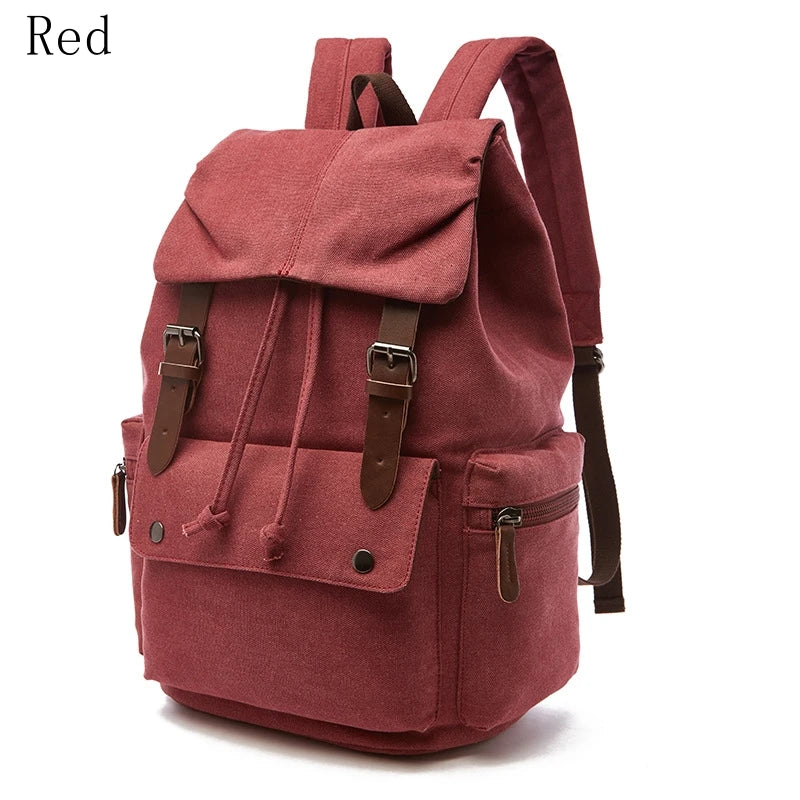 Vintage Canvas Backpack | Spacious Hiking & Travel Bag