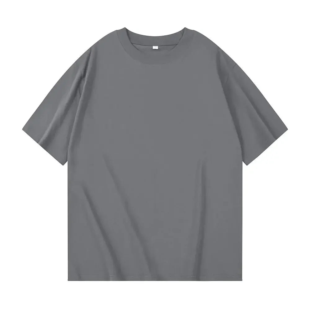 Men's Oversized Heavyweight T-Shirt | Casual Solid Color Tee