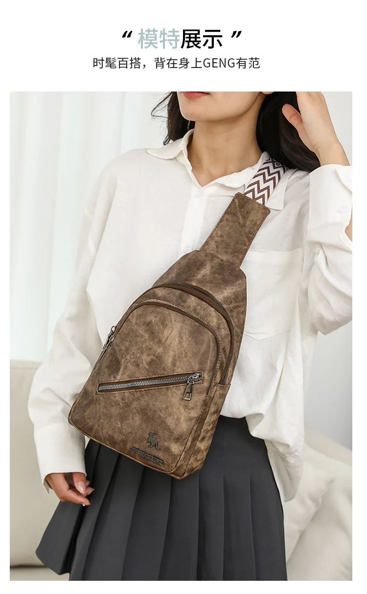 High-Quality Women's Waterproof Chest Bag | Large Capacity Crossbody