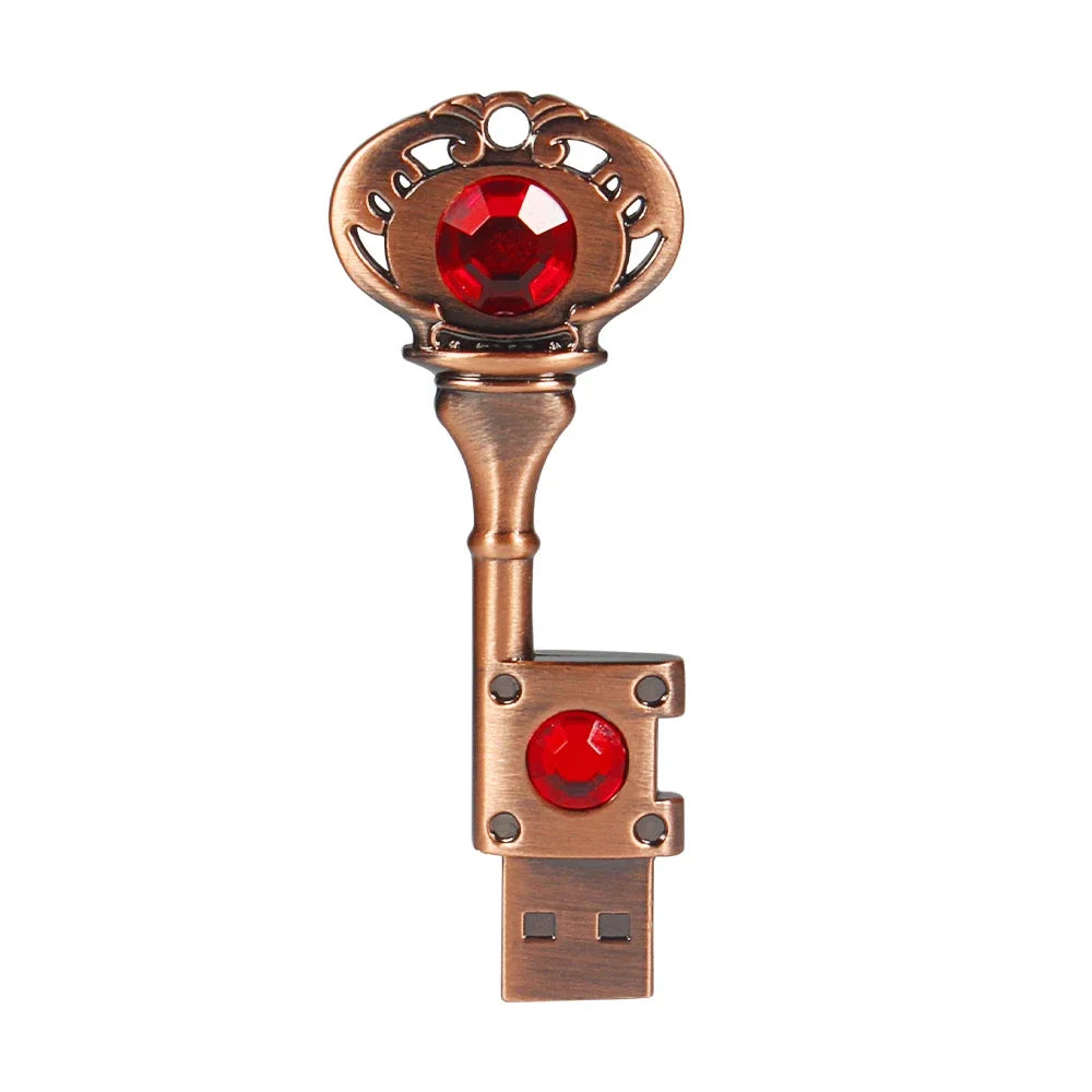 Heart Shaped USB 2.0 Flash Drive | Stylish 64GB Copper Memory Stick