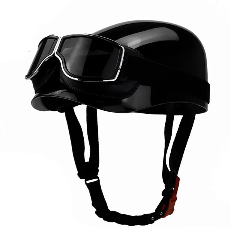 Retro Vintage Half Face Motorcycle Helmet for Men and Women