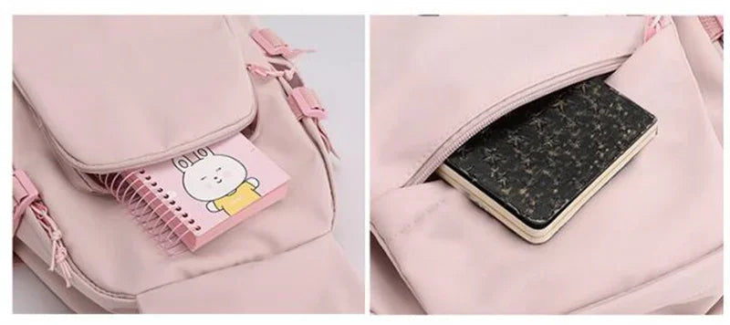 Cute Pink Cartoon Backpack for Girls | Stylish School Bag