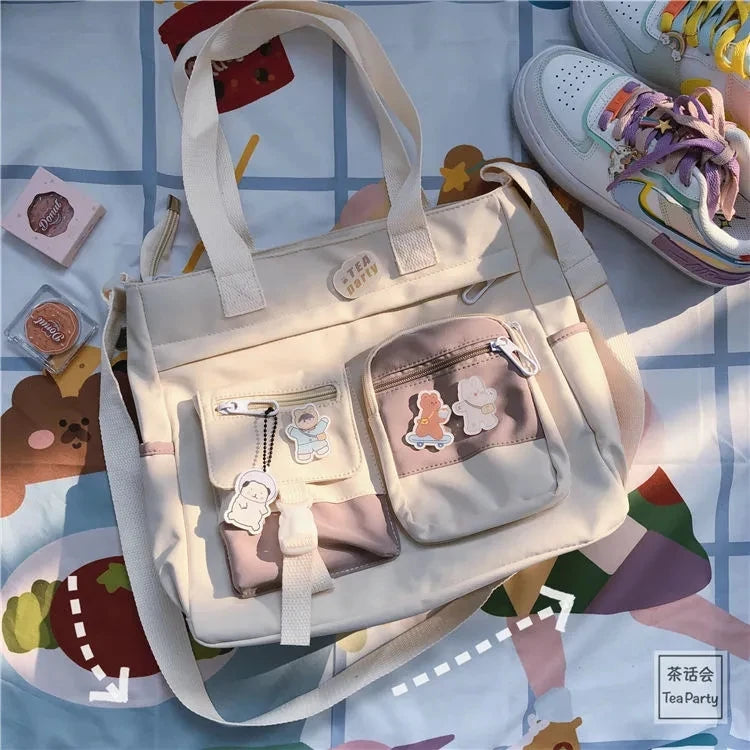 Versatile Nylon Waterproof Women's Shoulder Bag | Stylish Crossbody Satchel