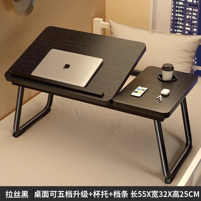 Escritorio plegable multifuncional para ordenador portátil | Mesa de estudio ideal para mesilla de noche