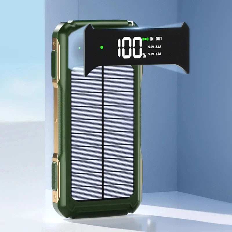 200000mAh Solar Emergency Power Bank | 4 in 1 Charging Solution
