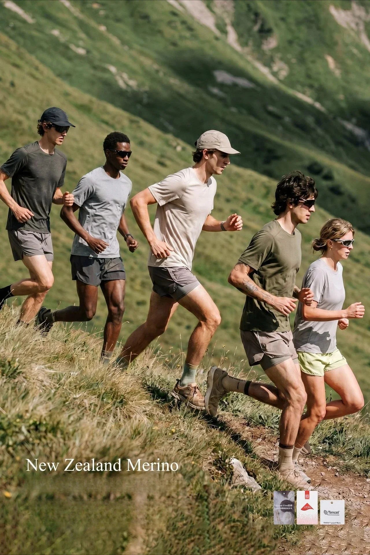 New Zealand Merino Wool T-Shirt Mens Summer Quick Dry Moisture Wicking Breathable Athletic Hiking Camping Gym Short Sleeve