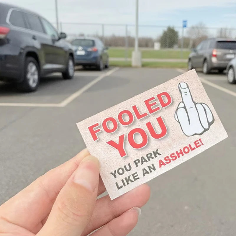 Parking Prank Cards | Funny Fake $50 Money Tickets for Bad Parkers