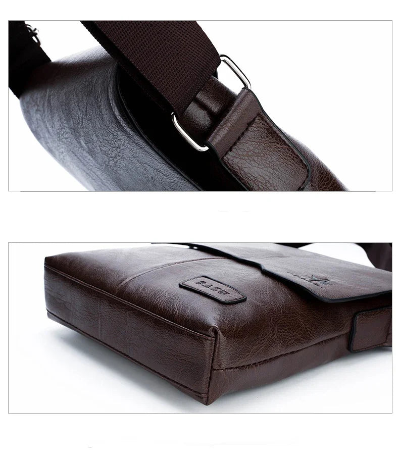 Luxury Vintage Leather Messenger Bags for Men | Stylish Shoulder Bag