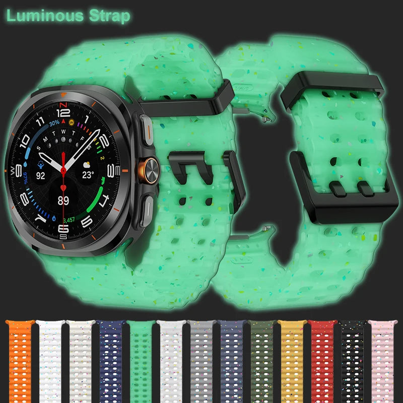 Luminous Ocean Strap for Smartwatch | Sport Silicone Band