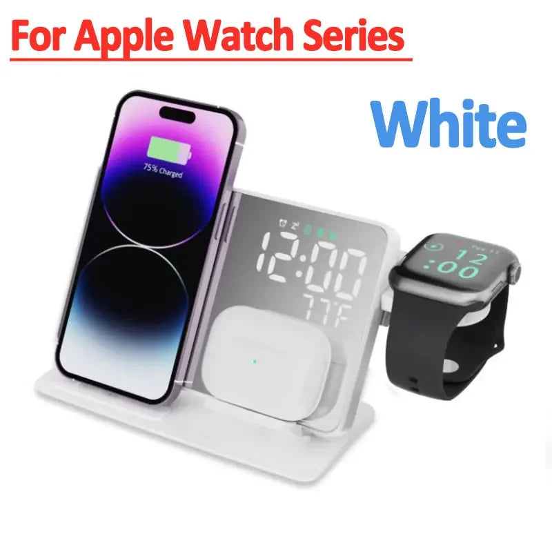 4-in-1 Wireless Charger Stand | Fast 30W Charging Solution
