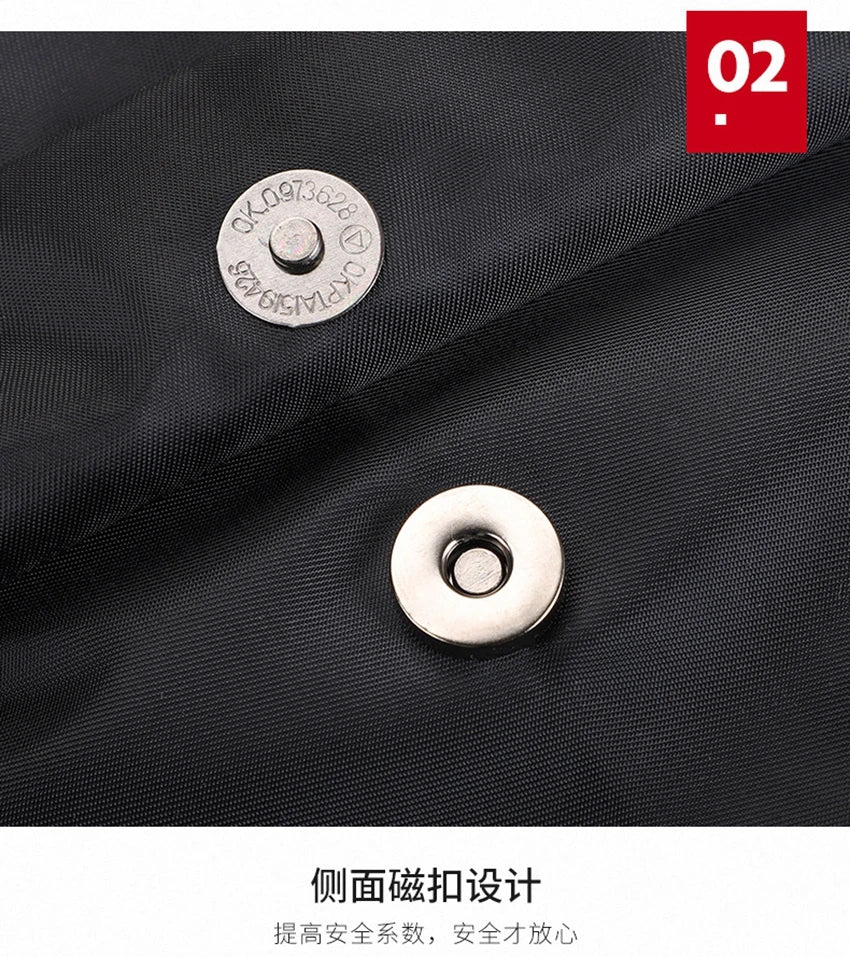 Cute Waterproof Men's Business Laptop Backpack with Cat Print