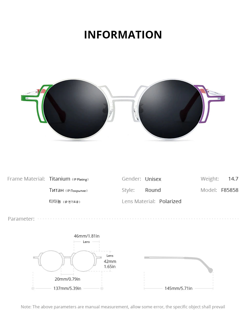 Stylish Vintage Round Polarized Sunglasses for Men & Women