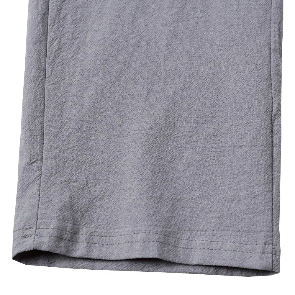 Men's Cotton Linen Multi-Pocket Trousers | Stylish & Functional Fit