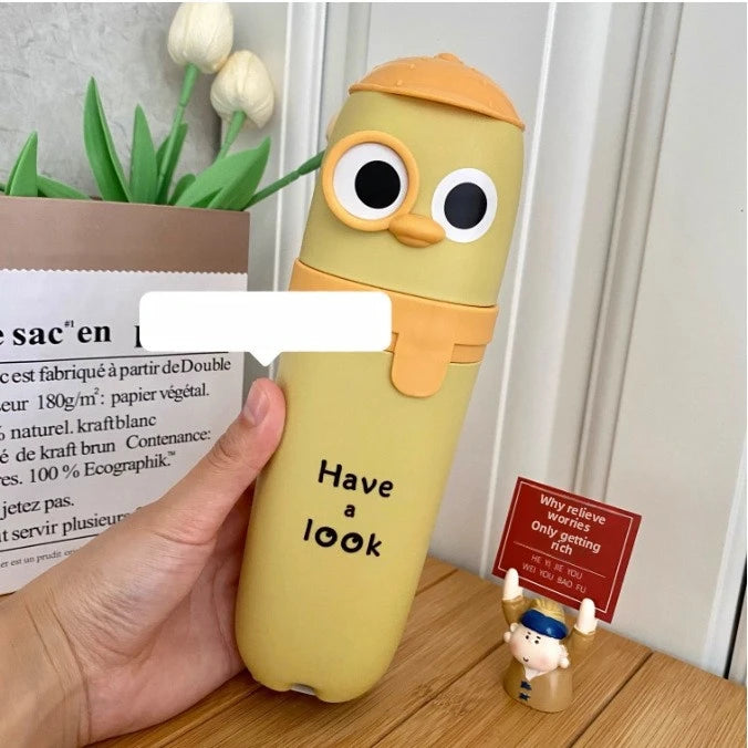 Portable Travel Wash Cup & Toothbrush Storage Box for Kids
